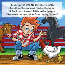 Load image into Gallery viewer, Candy Corn book with plush Chicken